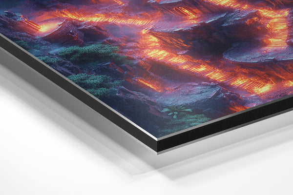 Lava-Lit Ancient Steps