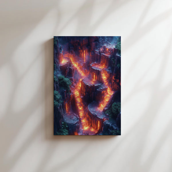 Lava-Lit Ancient Steps