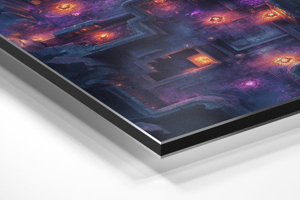 Glowing Dungeon Layout