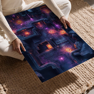 Glowing Dungeon Layout