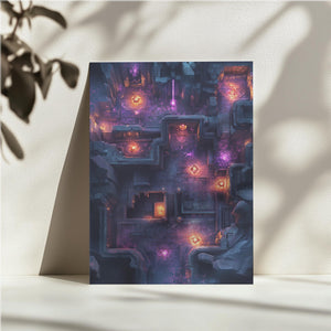 Glowing Dungeon Layout