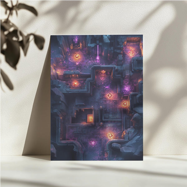 Glowing Dungeon Layout