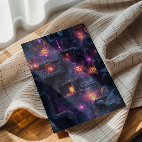 Glowing Dungeon Layout