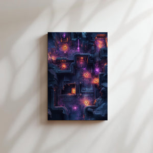 Glowing Dungeon Layout