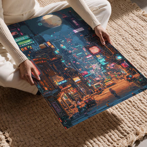 Pixel Noir Cityscape