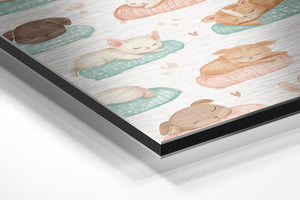 Sleepy Pets on Pillows