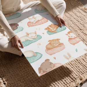 Sleepy Pets on Pillows