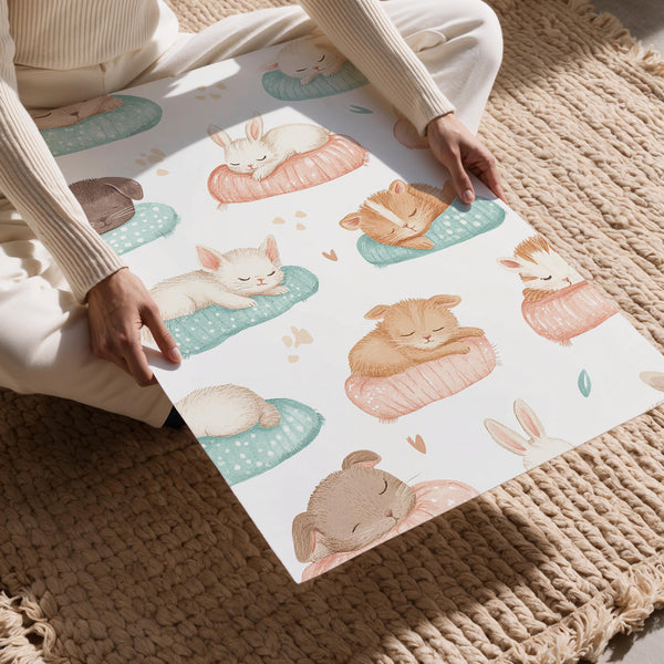 Sleepy Pets on Pillows