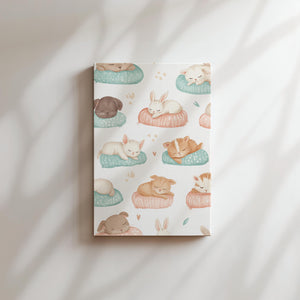 Sleepy Pets on Pillows