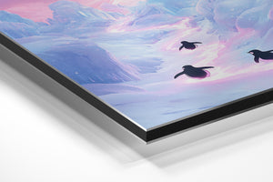 Penguins on Icy Path