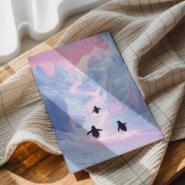 Penguins on Icy Path