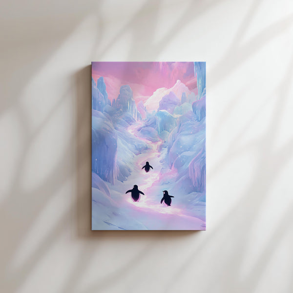 Penguins on Icy Path