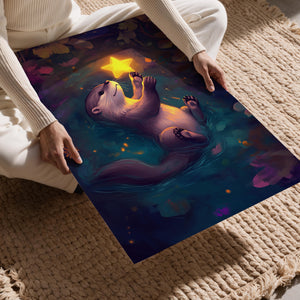 Otter Holding a Star