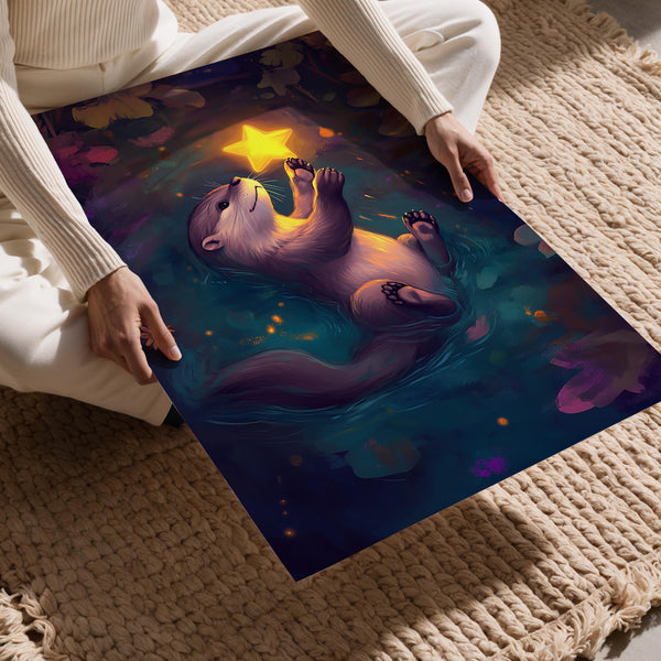 Otter Holding a Star