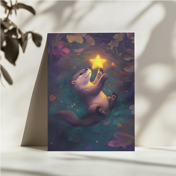 Otter Holding a Star