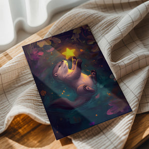 Otter Holding a Star