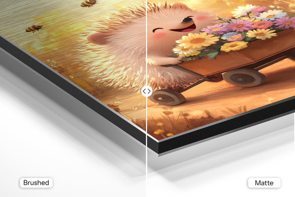 Hedgehog with Flower Cart