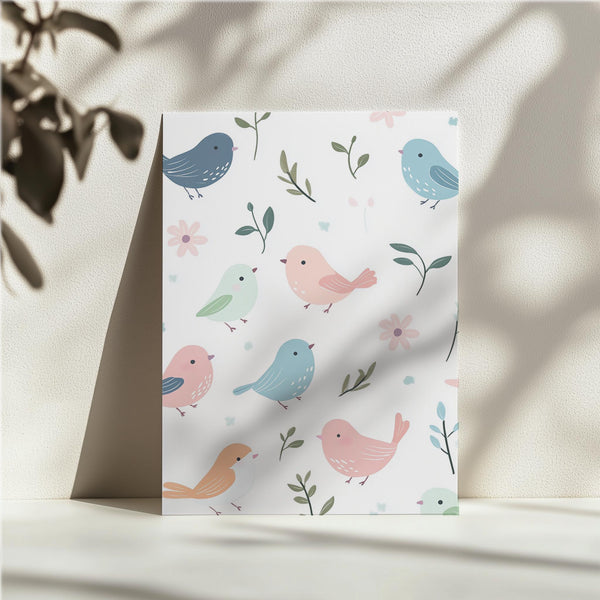 Pastel Birds Pattern
