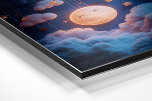 Sleepy Moon and Clouds