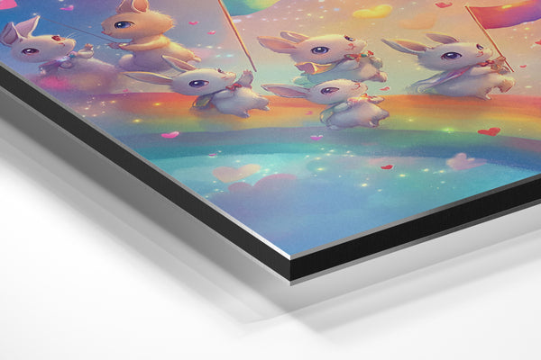 Rainbow Bunny Parade