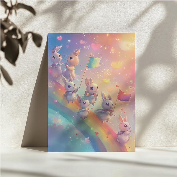 Rainbow Bunny Parade