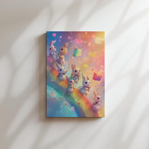 Rainbow Bunny Parade