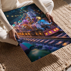 Animal Train at Night