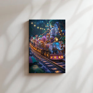 Animal Train at Night