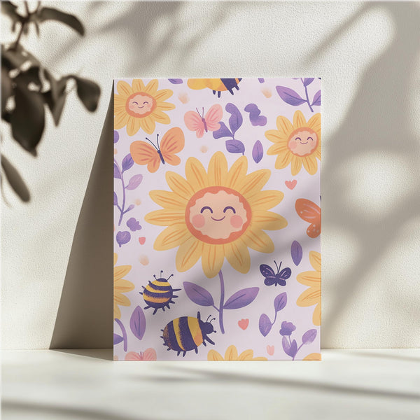 Cheerful Sunflower Bees