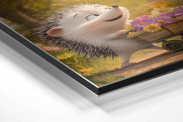 Hedgehog Flower Cart