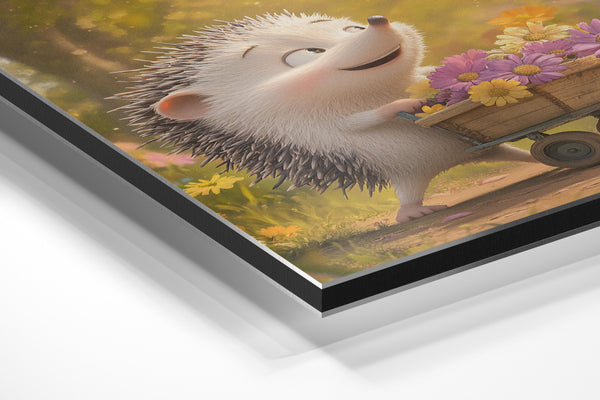 Hedgehog Flower Cart
