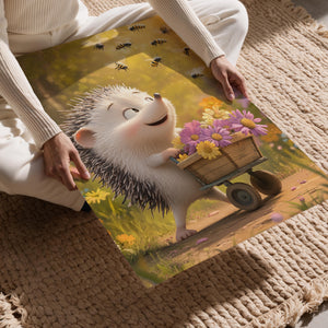 Hedgehog Flower Cart