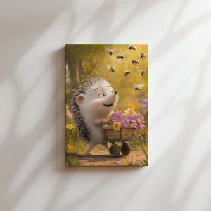 Hedgehog Flower Cart