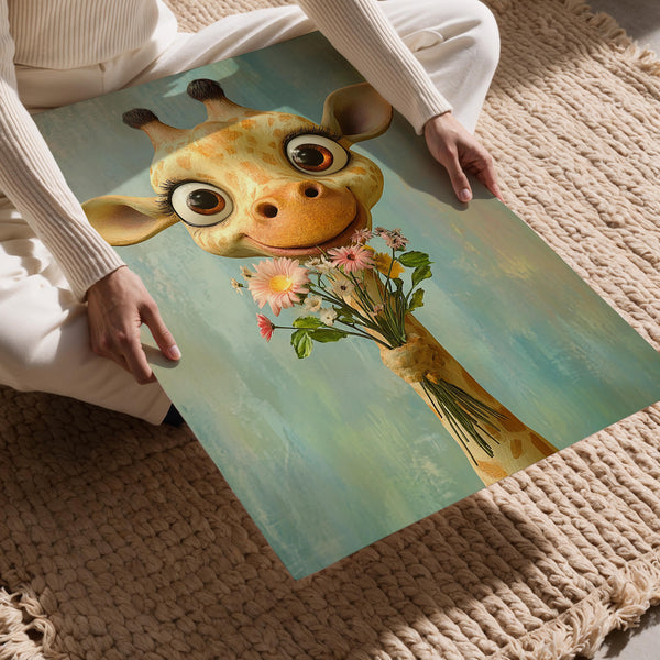 Giraffe Flower Gift