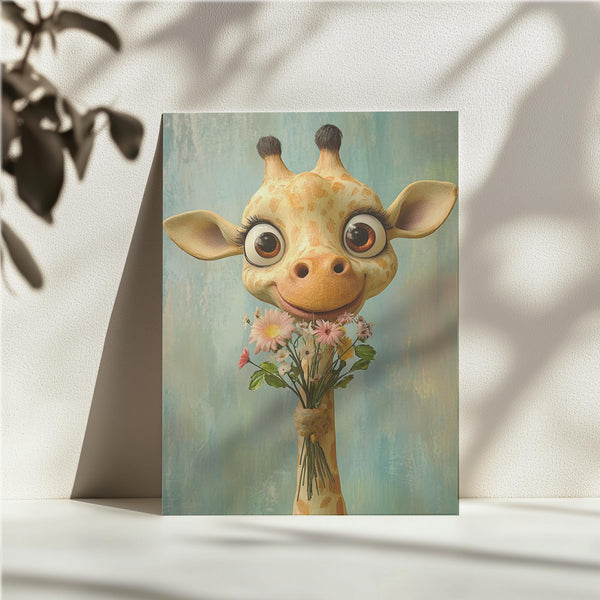 Giraffe Flower Gift