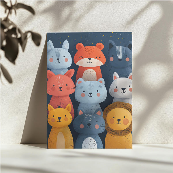 Stacked Animal Friends