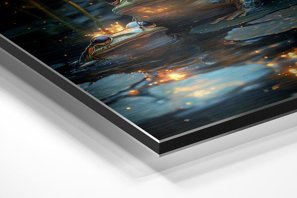 Frogs Crowned in Light