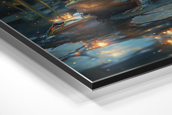 Frogs Crowned in Light