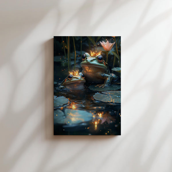 Frogs Crowned in Light