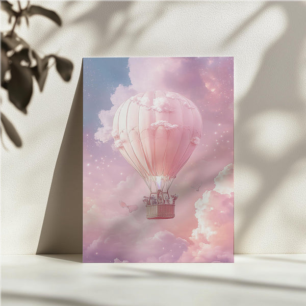 Pink Balloon Flight