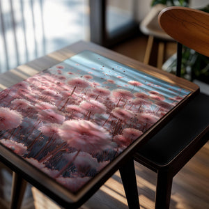 Pink Dandelion Field