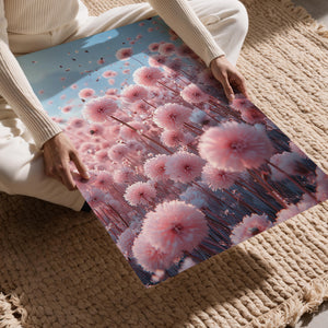 Pink Dandelion Field