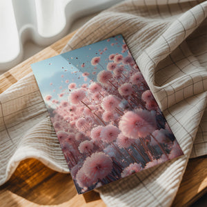 Pink Dandelion Field