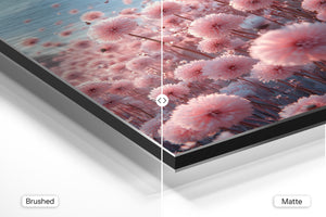 Pink Dandelion Field