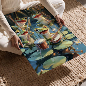 Frog Musician Lilypond