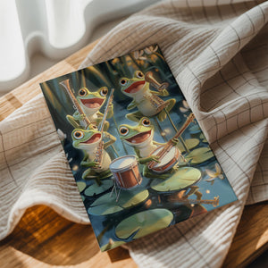 Frog Musician Lilypond