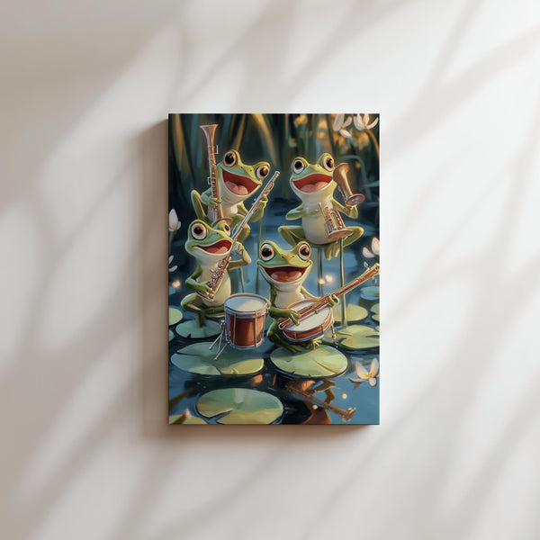 Frog Musician Lilypond