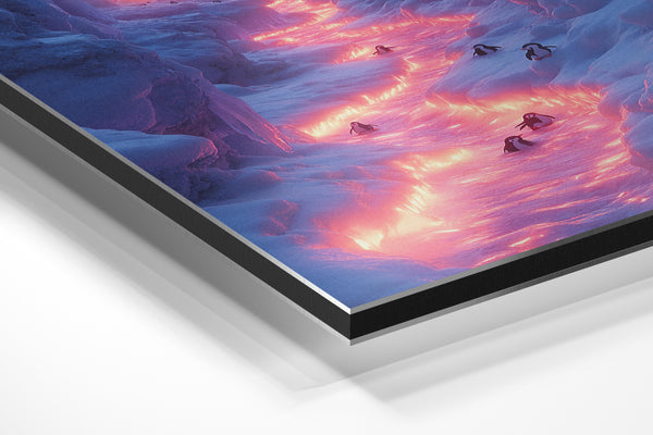 Glowing Ice Penguins