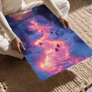 Glowing Ice Penguins