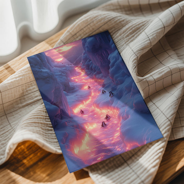 Glowing Ice Penguins